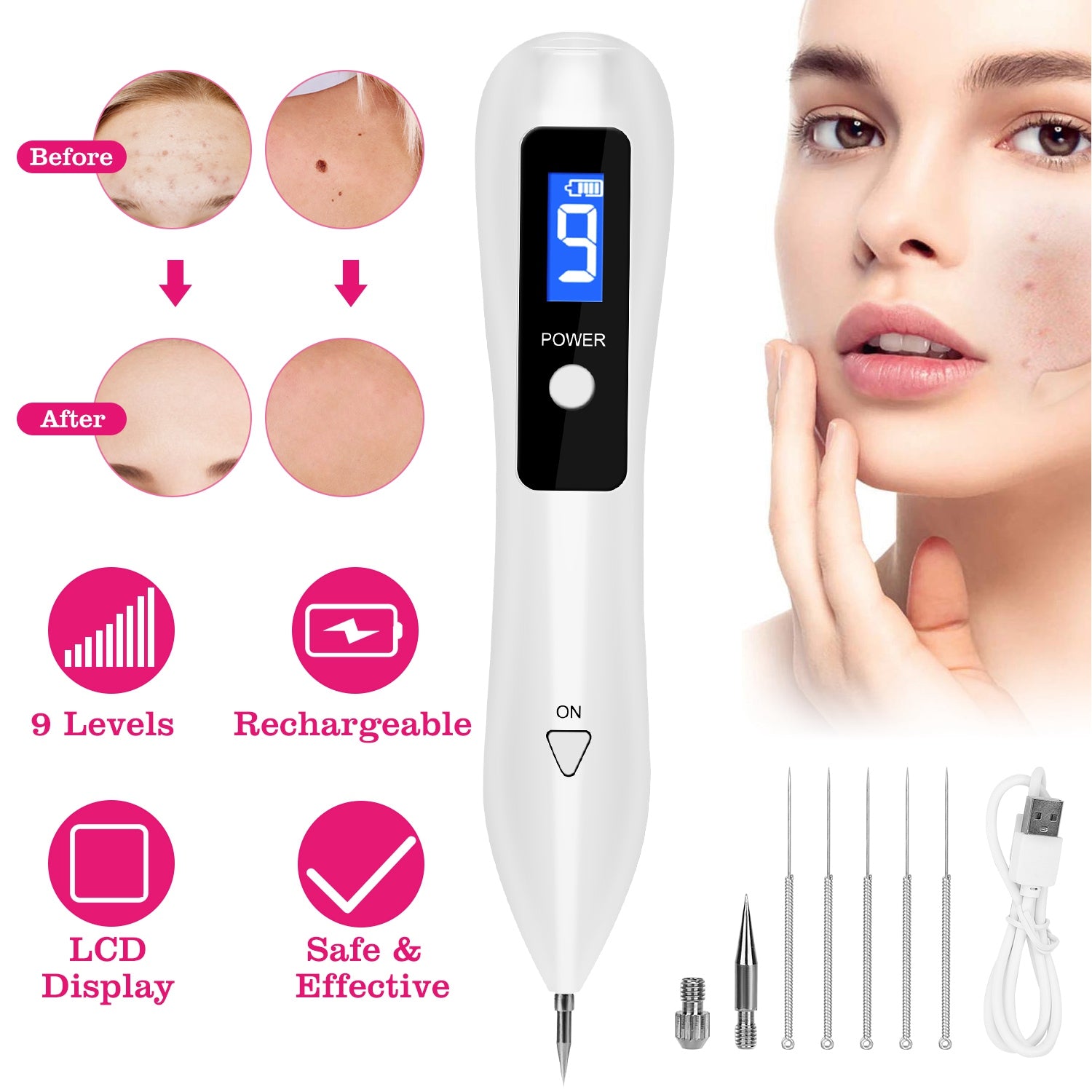Advanced Skin Tag Remover Kit 9 Level Precision Spot Treatment