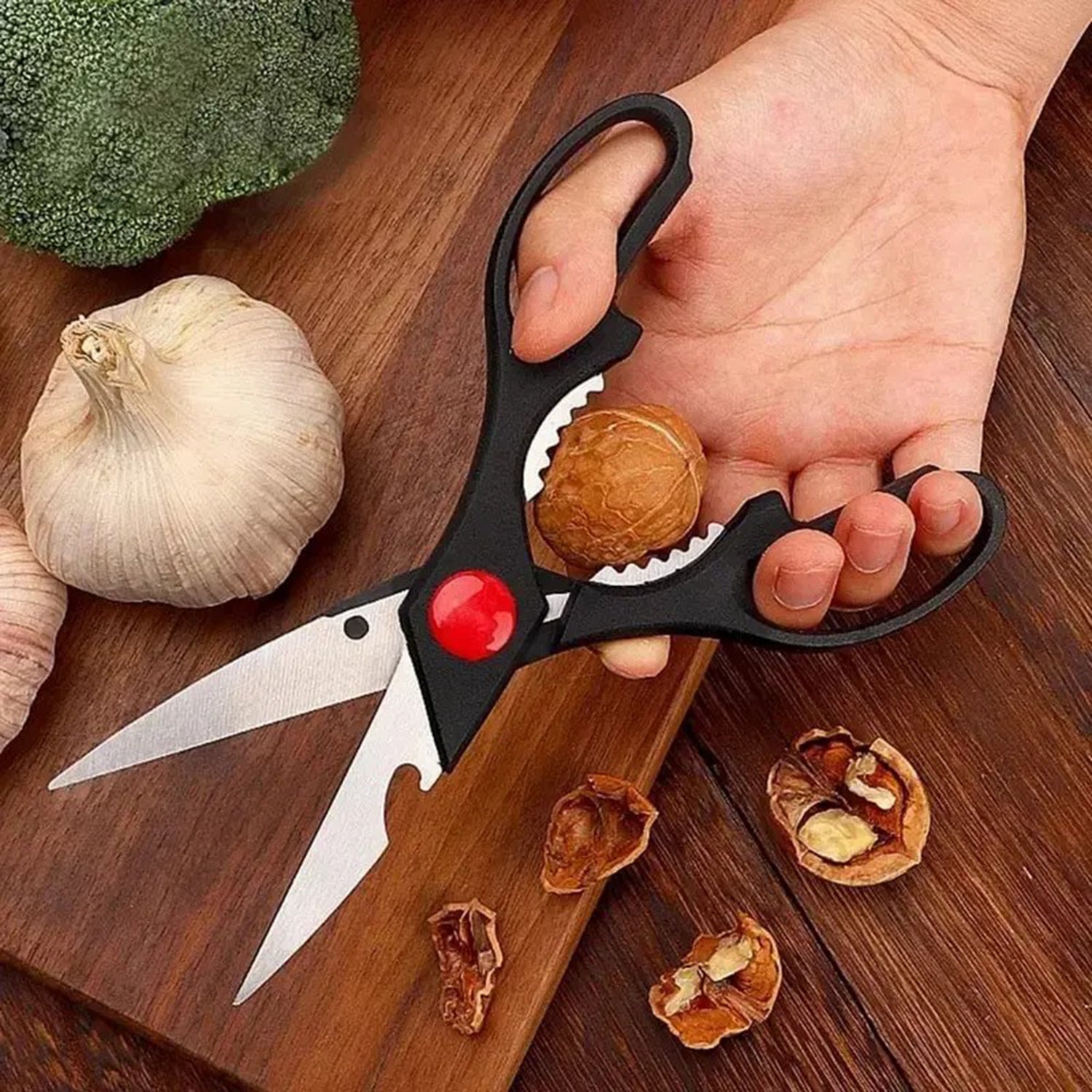 Multifunction Kitchen Scissors with Bottle Opener