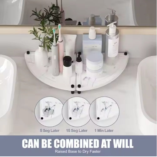 Premium Diatomite Sink Tray – Fast Dry Stone Organizer Rack