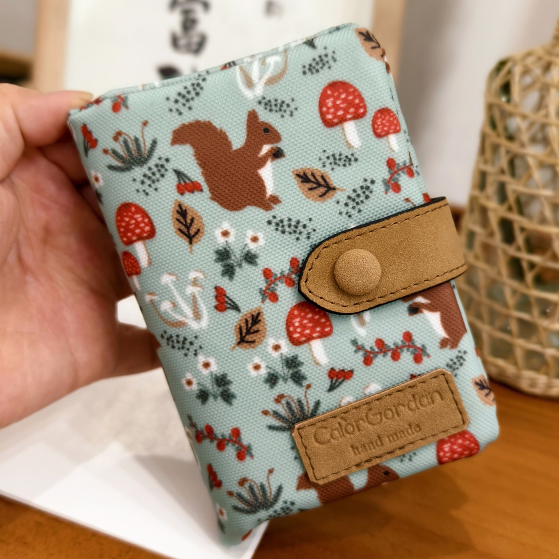 Tri Fold Multifunctional Wallet Printed Multi Card Slot Fashion Purse