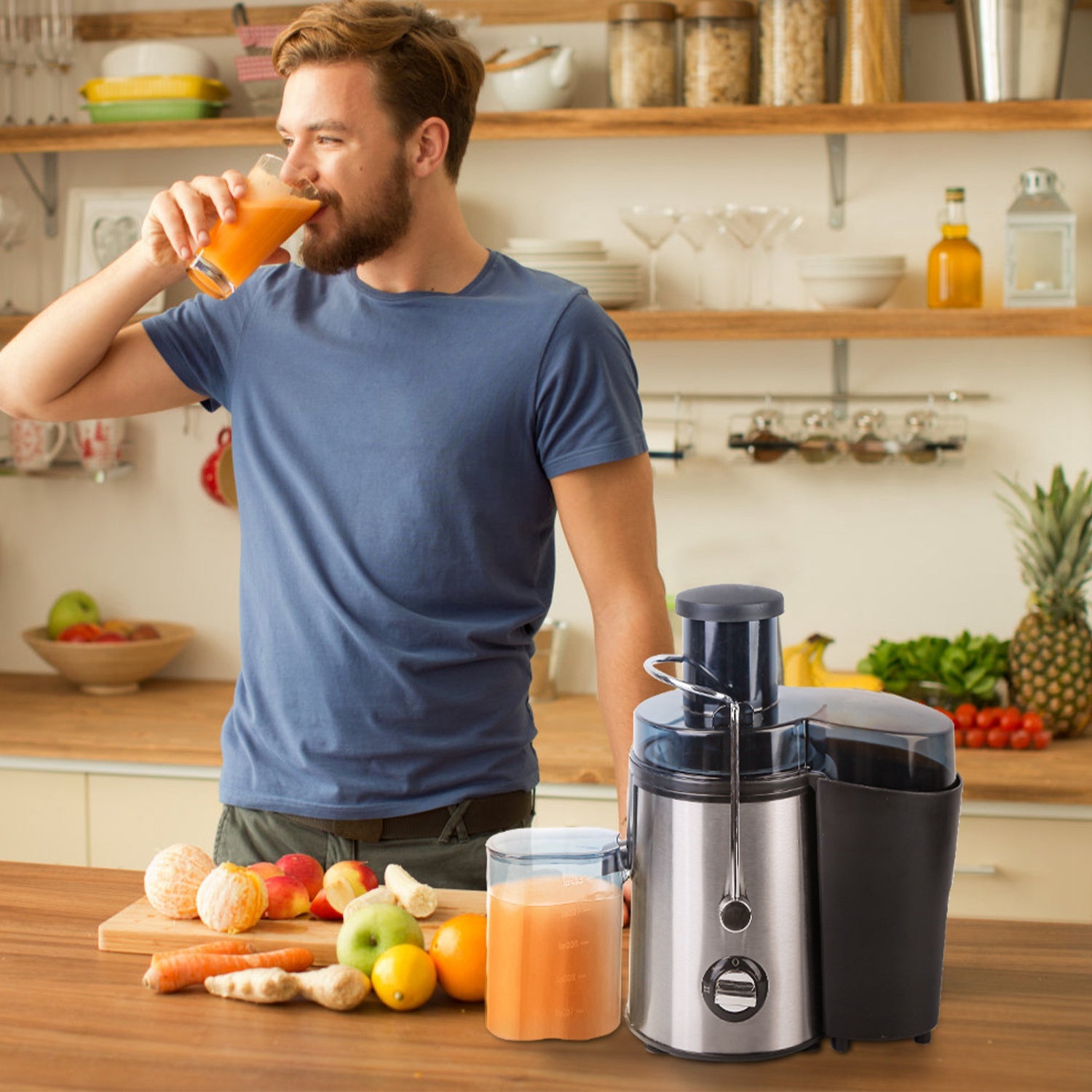 Centrifugal Juicer Juice Extractor with 2 Speeds