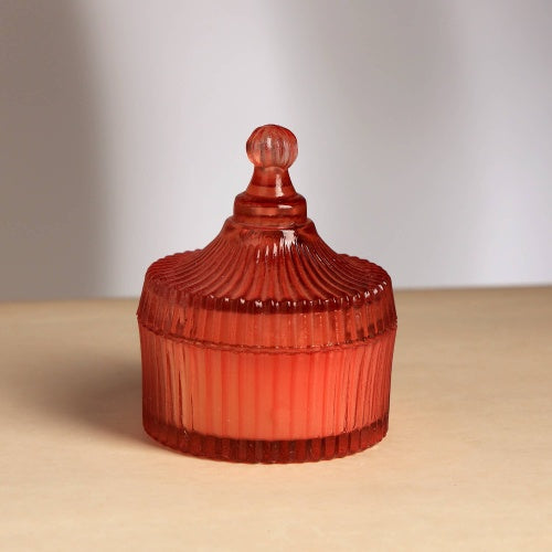 Posh Radiance Scented Candle Orange Luxury Fragrance Jar