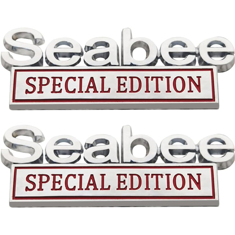 2PCS Seabee Special Edition 3D Metal Car Emblem Badge