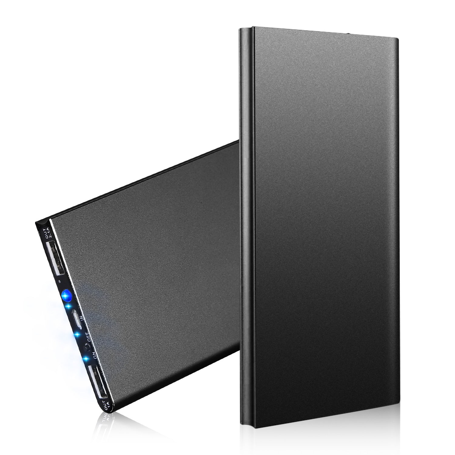 Ultra Thin Power Bank Fast Charging Dual USB Portable Charger