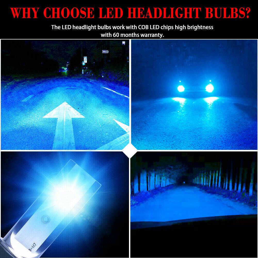 Ultra Bright H7 LED Headlight Kit Super Blue High Performance