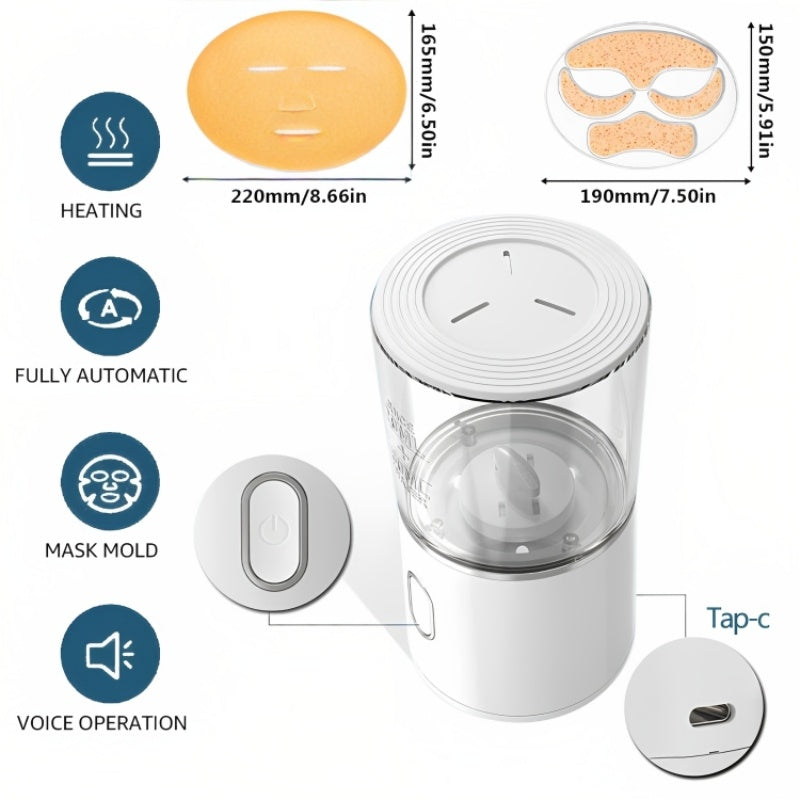Rechargeable Mini Face Mask Machine for DIY Skincare at Home