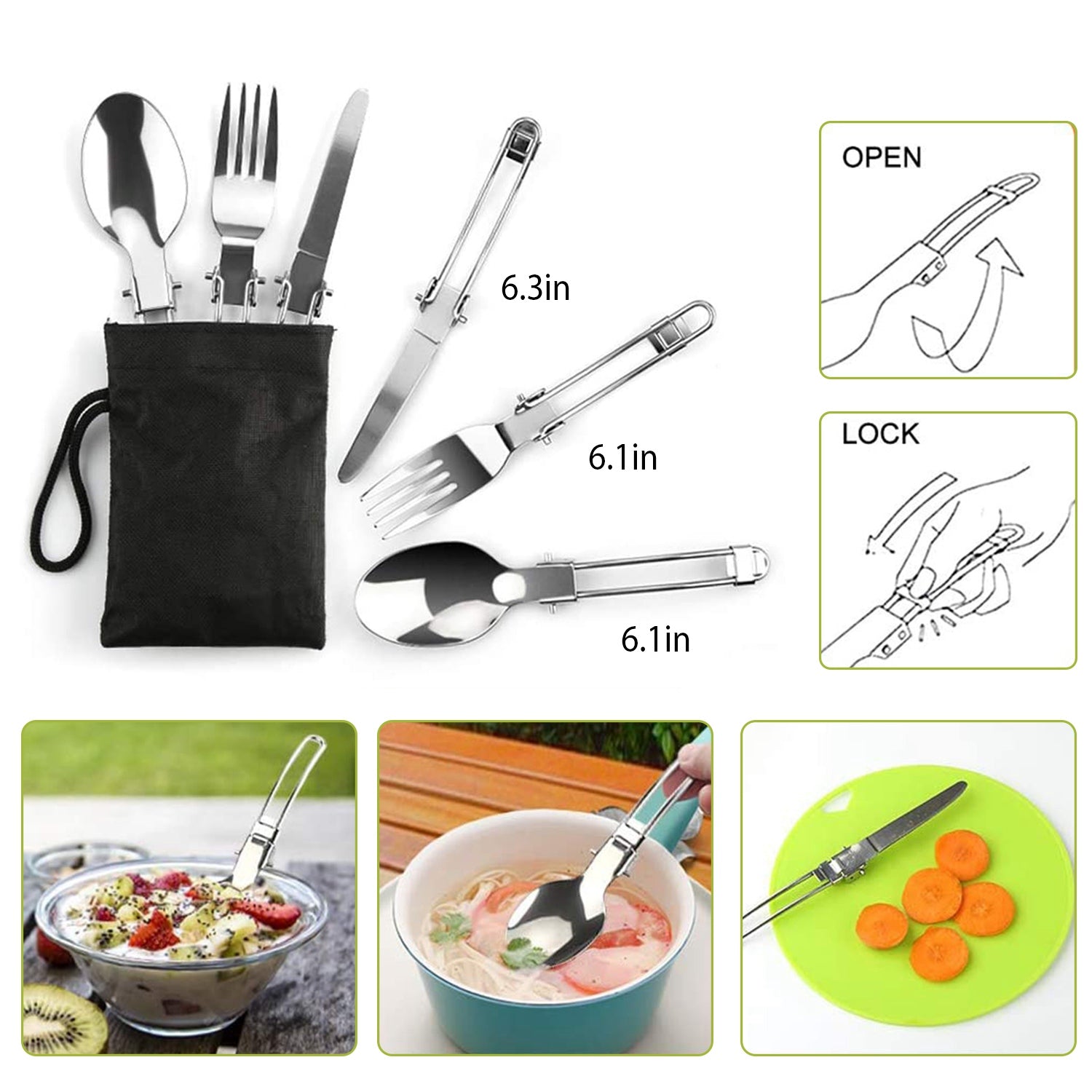 12Pcs Camping Cookware Set Aluminum Pot Pan Kettle Outdoor Kit