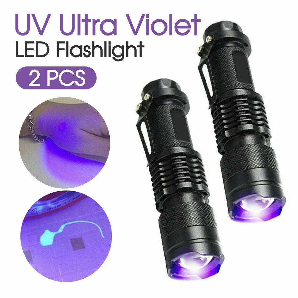 Ultra Bright UV Flashlight 395nm Mini Blacklight Inspection Torch