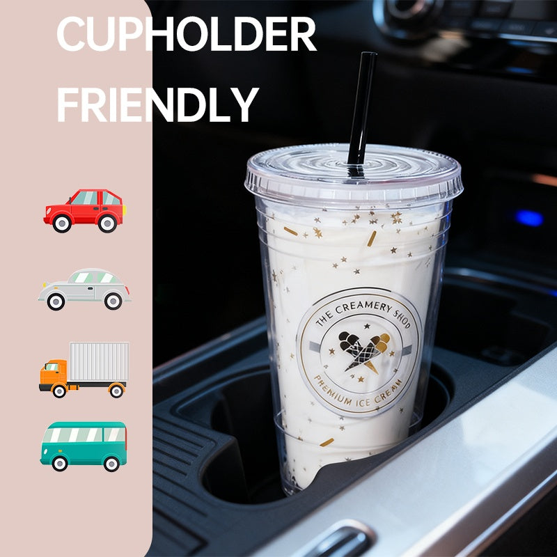 450ml Ice Ceramic Drinking Bottle White Stylish Bottle