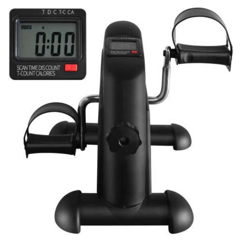 Mini Exercise Bike Pedal Trainer with Electronic Display & 120KG Capacity