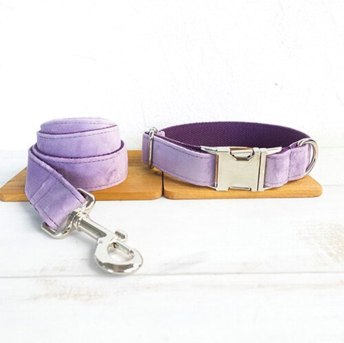 Premium Drawstring Pet Collar and Leash Set Adjustable Control