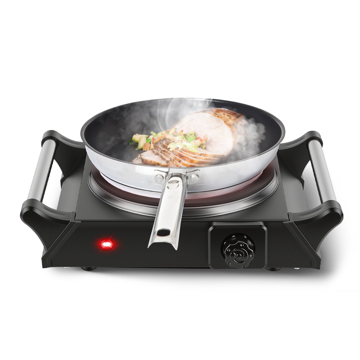 Portable Electric Hot Plate Single Burner 1000W Fast Heating Stove