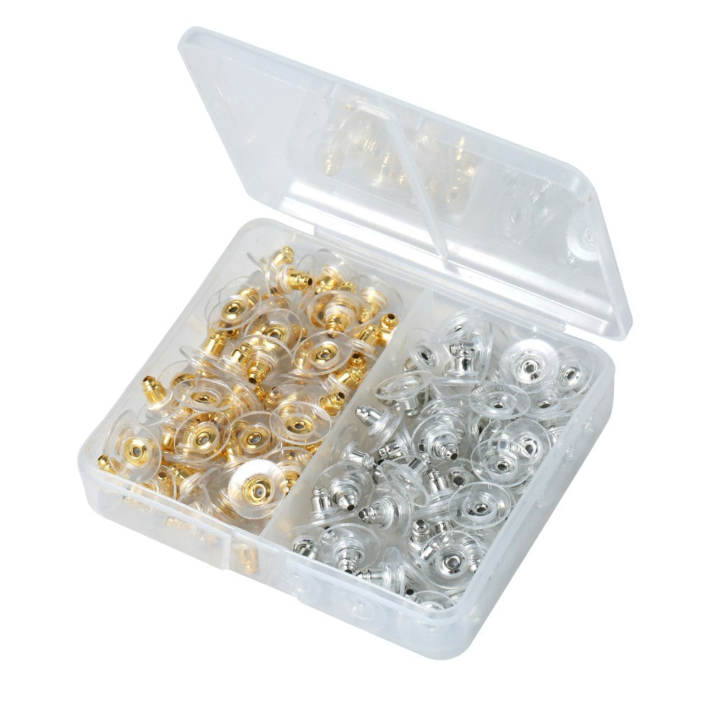 Essential 130PCS Earring Stoppers Set for Secure Jewelry Care