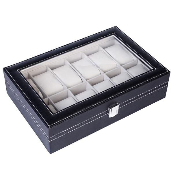 12 Slot High-End Watch Storage Box Luxury Organizer Case