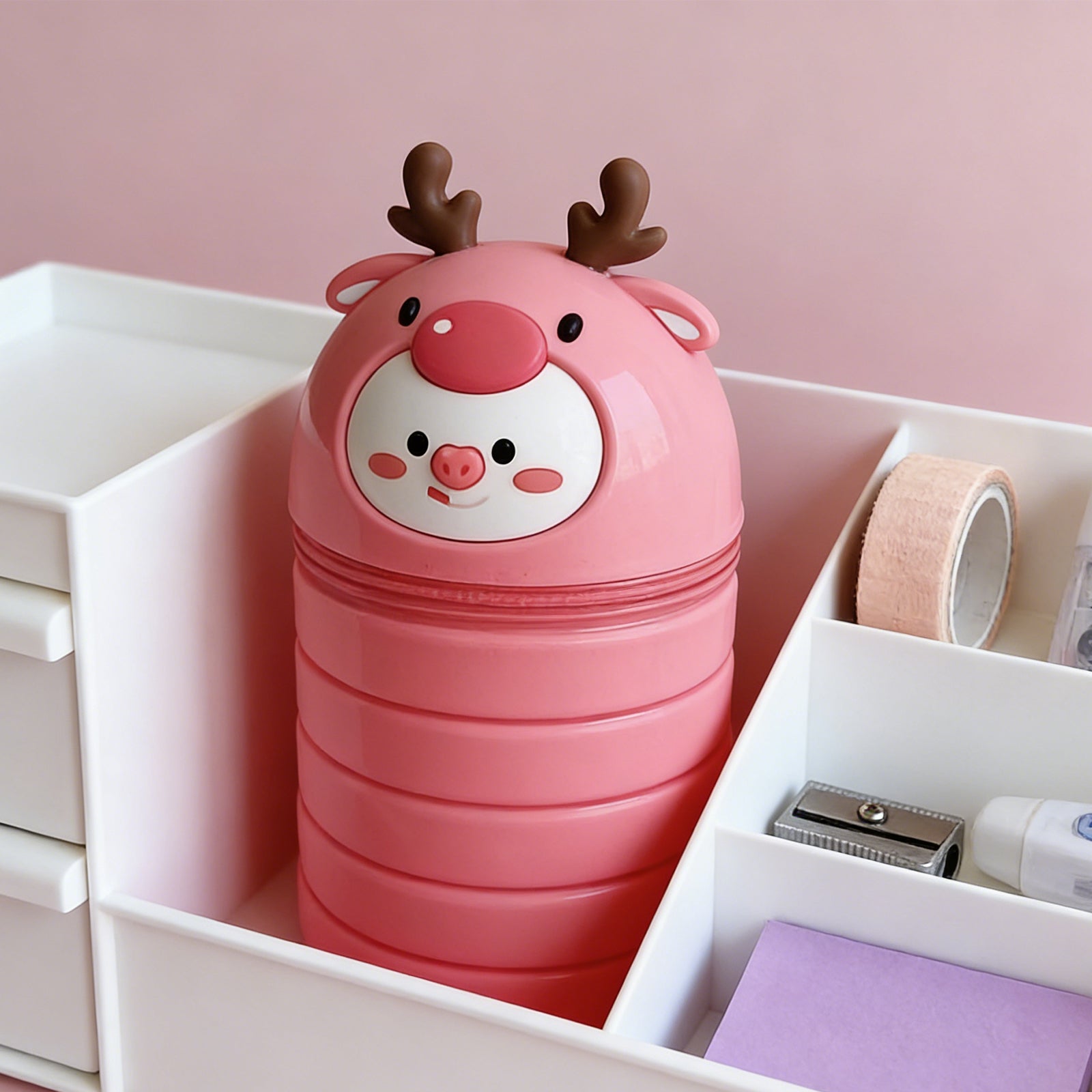 Silicone Elk Pencil Case Cute Durable Stationery Pouch