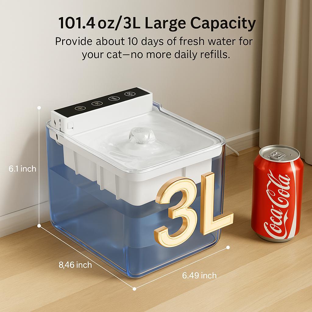 Automatic Pet Water Fountain Smart Sensor Drinking Dispenser