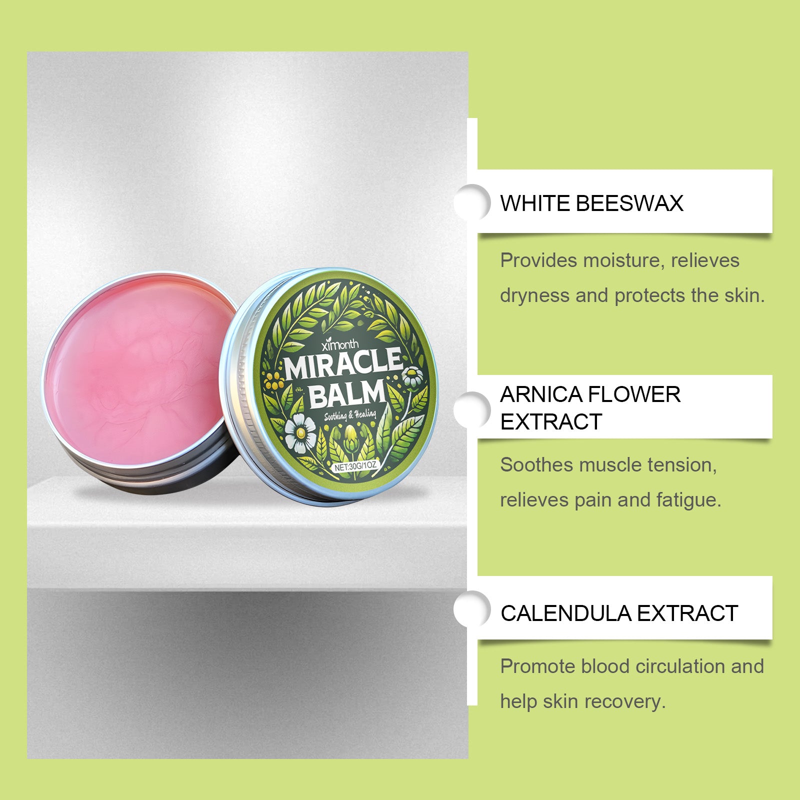 Leg Relief Balm Arnica & Calendula Daily Massage Cream