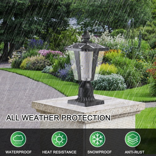 Premium Solar Pillar Light Dimmable LED Outdoor Waterproof Lamp