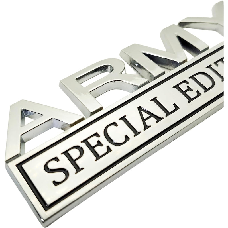 2PCS Army Special Edition 3D Metal Car Emblem Badge