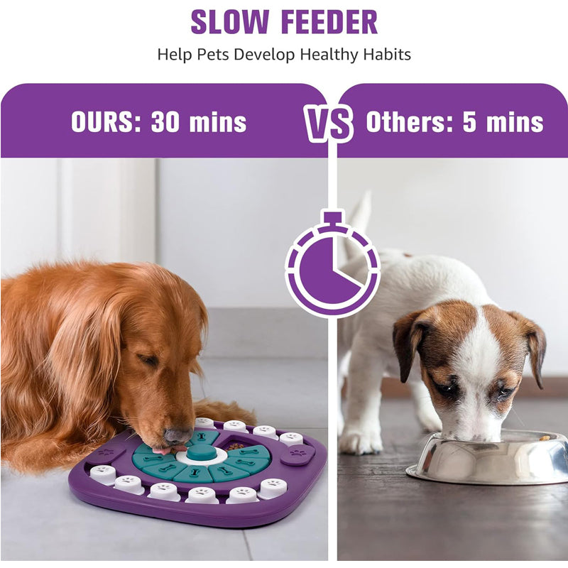 Interactive Dog Puzzle Toy Treat Dispenser for Mental Stimulation