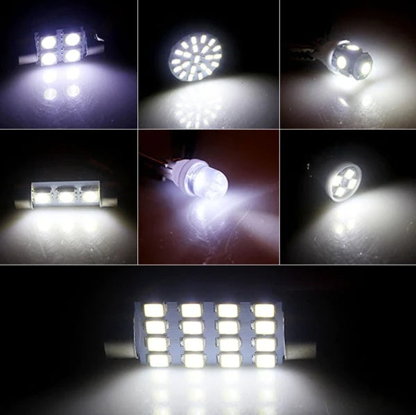 Premium 28PCS Car LED Interior Light Kit – Bright White Set