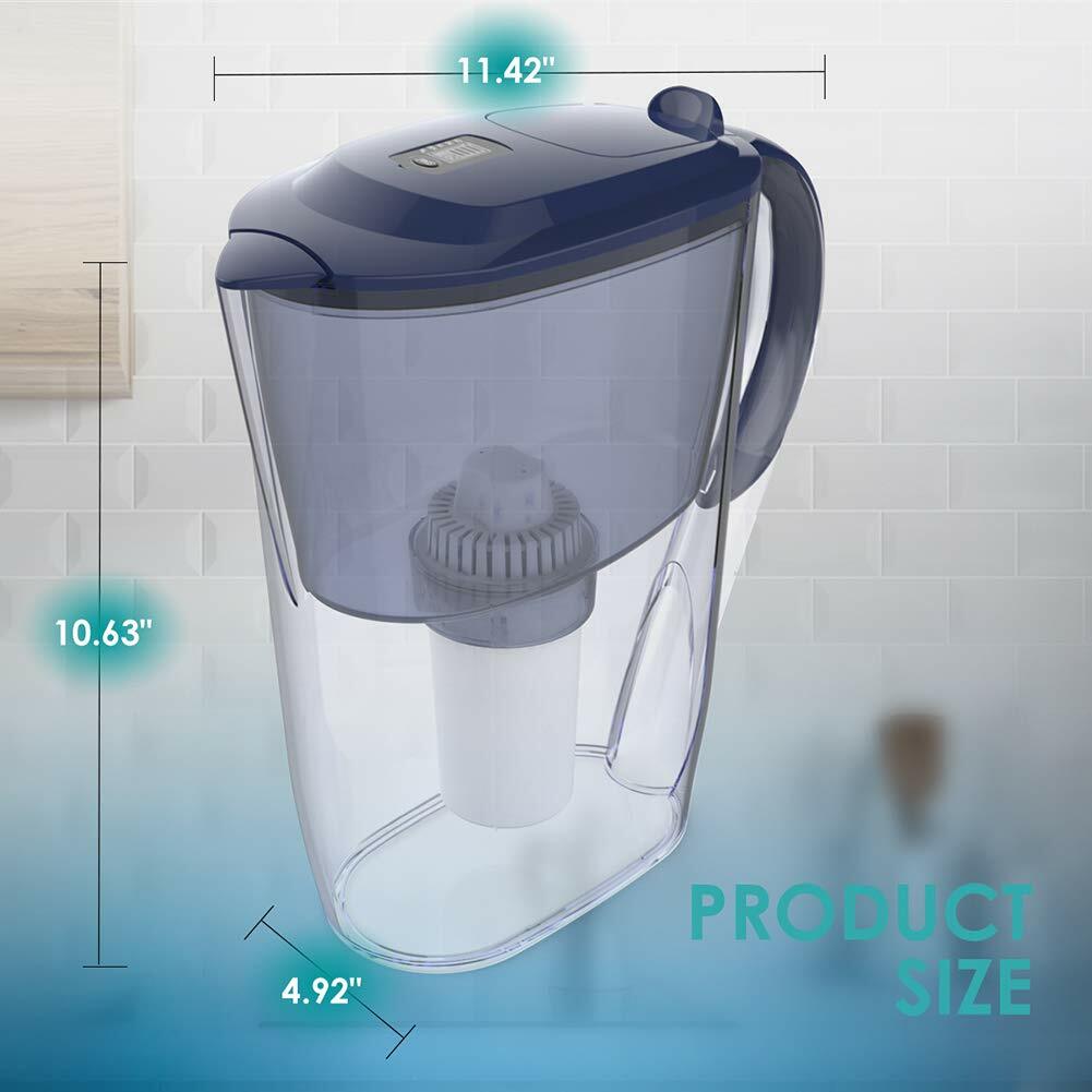 10 Cup Water Filter Jug With Electronic Indicator Cartridge