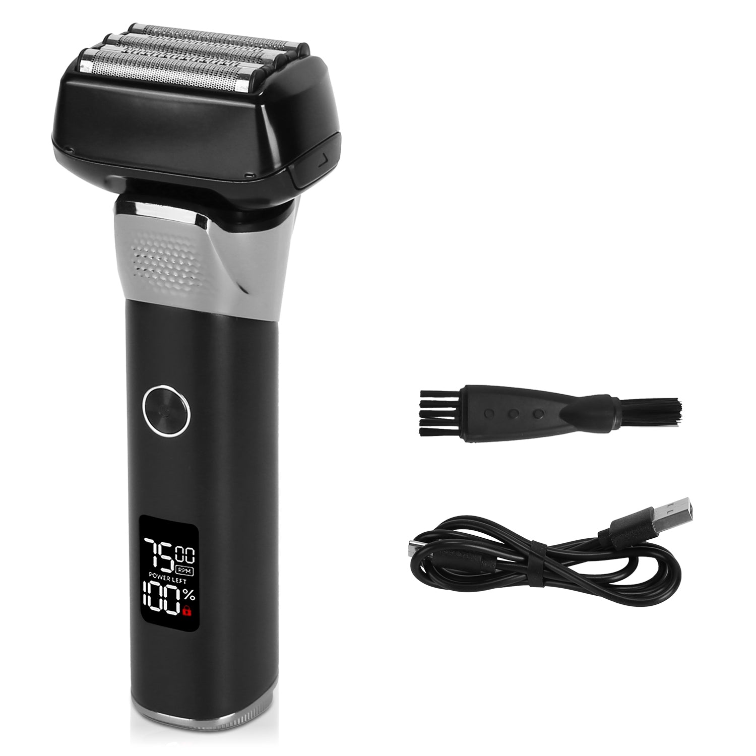 5 Blade Electric Foil Shaver Waterproof Beard Trimmer LED Display