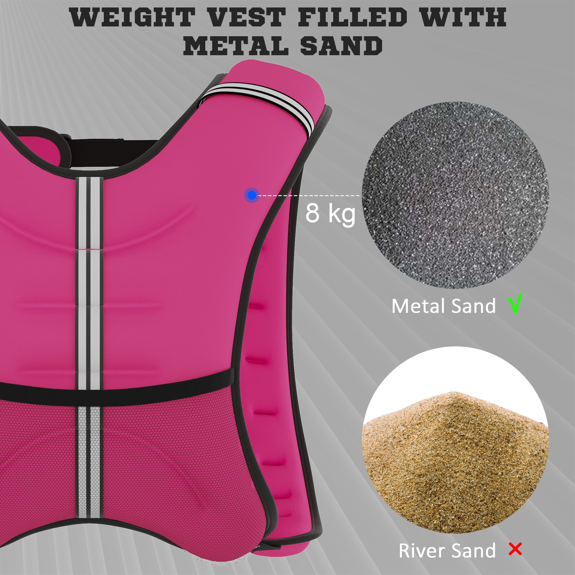 Body Weighted Vest with Pocket for Strength Training Workout