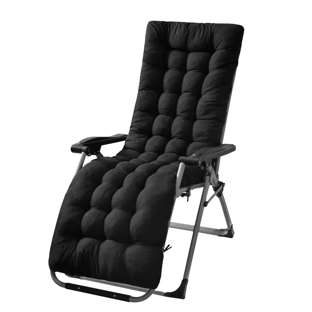 67x22in Chaise Lounge Cushion Recliner Patio Chair Pad Soft Comfort