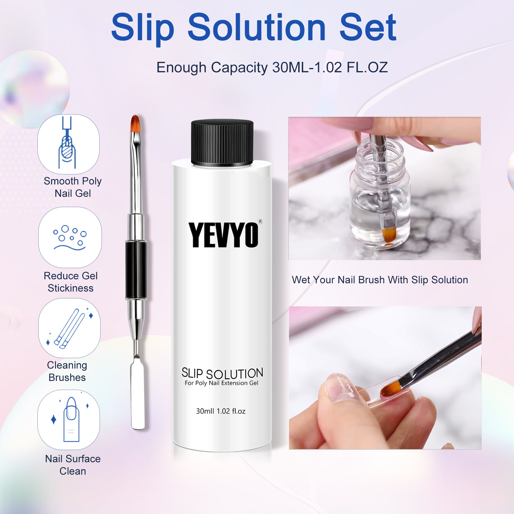 6PCS Polygel Nail Kit with UV Lamp and Builder Tools for Beginners
