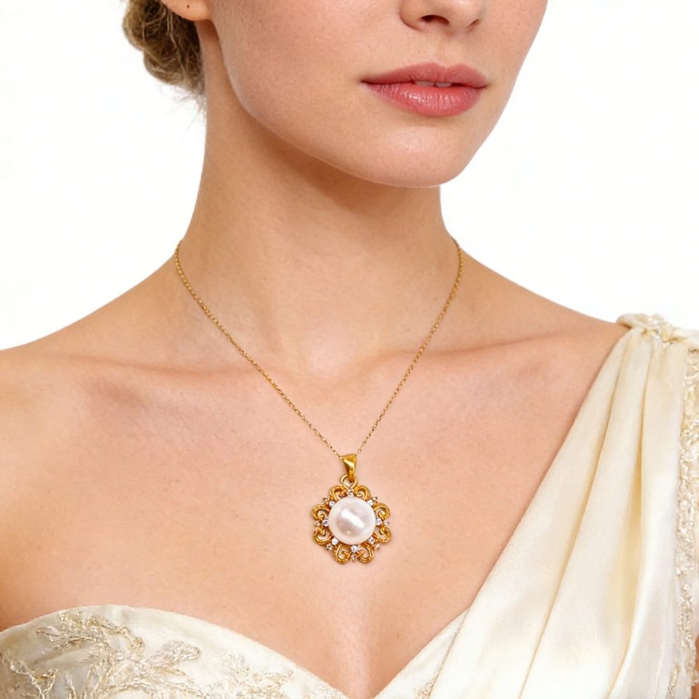 Luxury Sun Pendant Necklace 24K Gold Elegant Choker Jewelry
