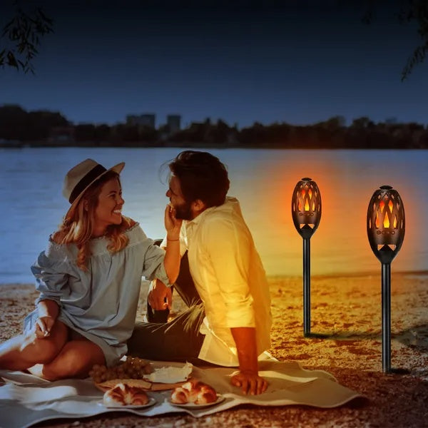 LED Flame Wireless Speaker Waterproof Outdoor Torch Light