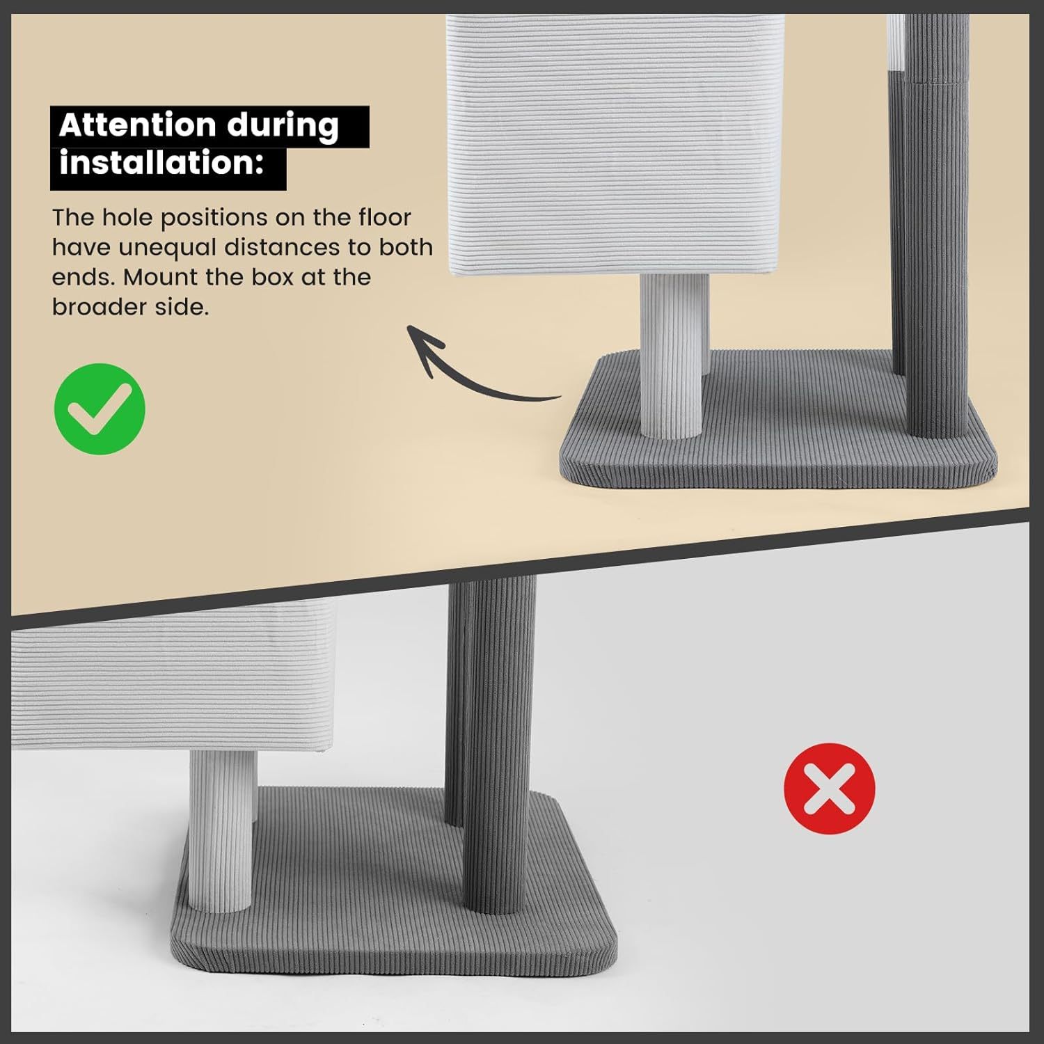 Premium Large Cat Tree Heavy Duty Tower with Scratch Post Perch