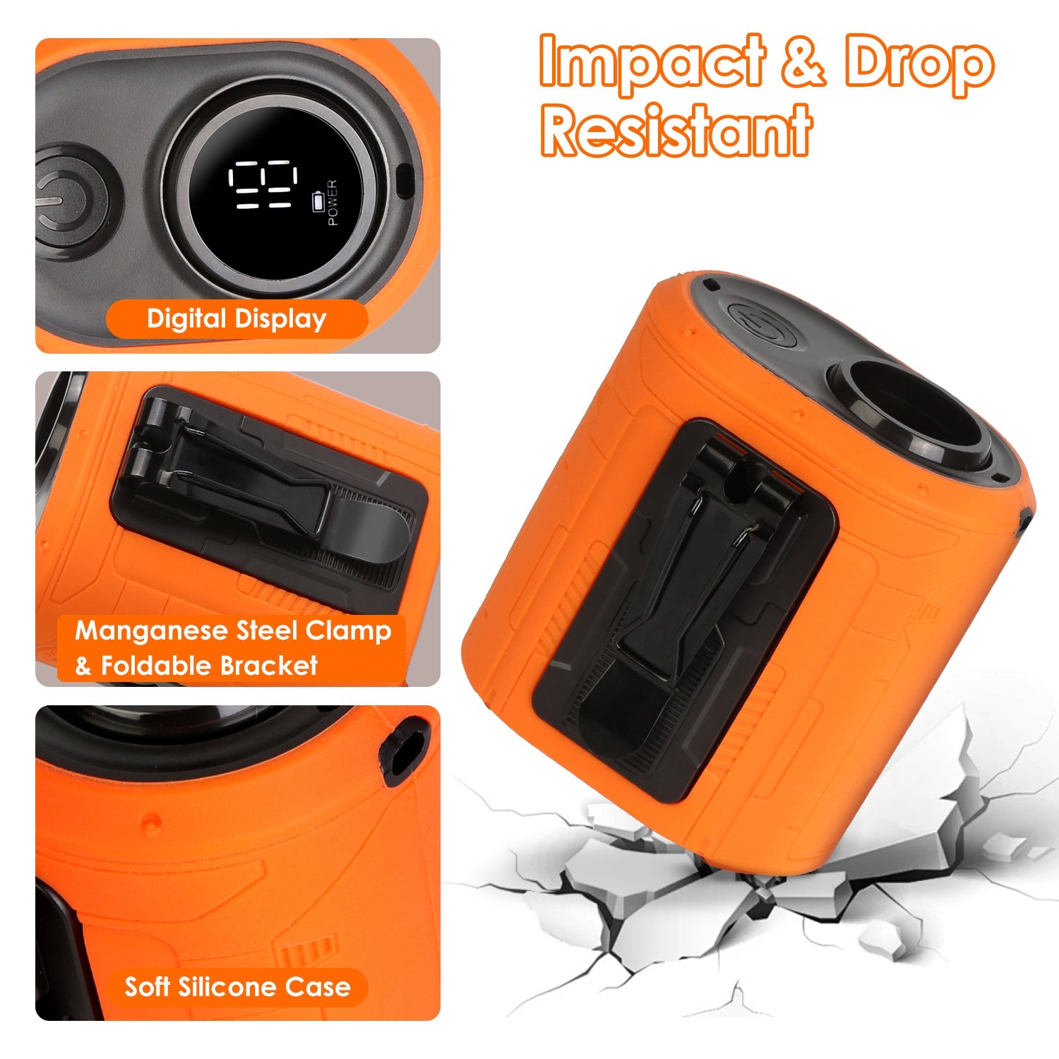 5 in 1 Portable Waist Clip Fan Rechargeable Turbo