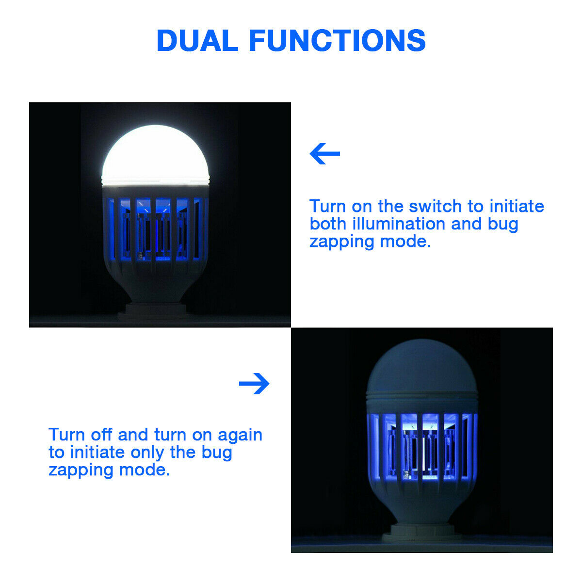 Bug Zapper Light Bulb E27 – Mosquito Killer Lamp Indoor Outdoor