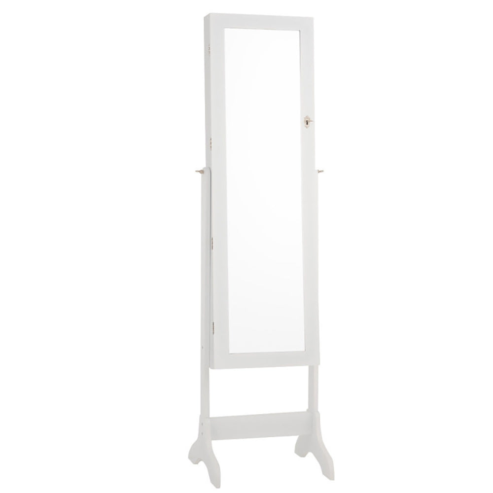 Luxury Lockable Mirrored Jewelry Cabinet Organizer Storage