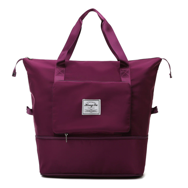Dry and Wet Separation Sports Shoulder Bag Portable Gym Travel Tote