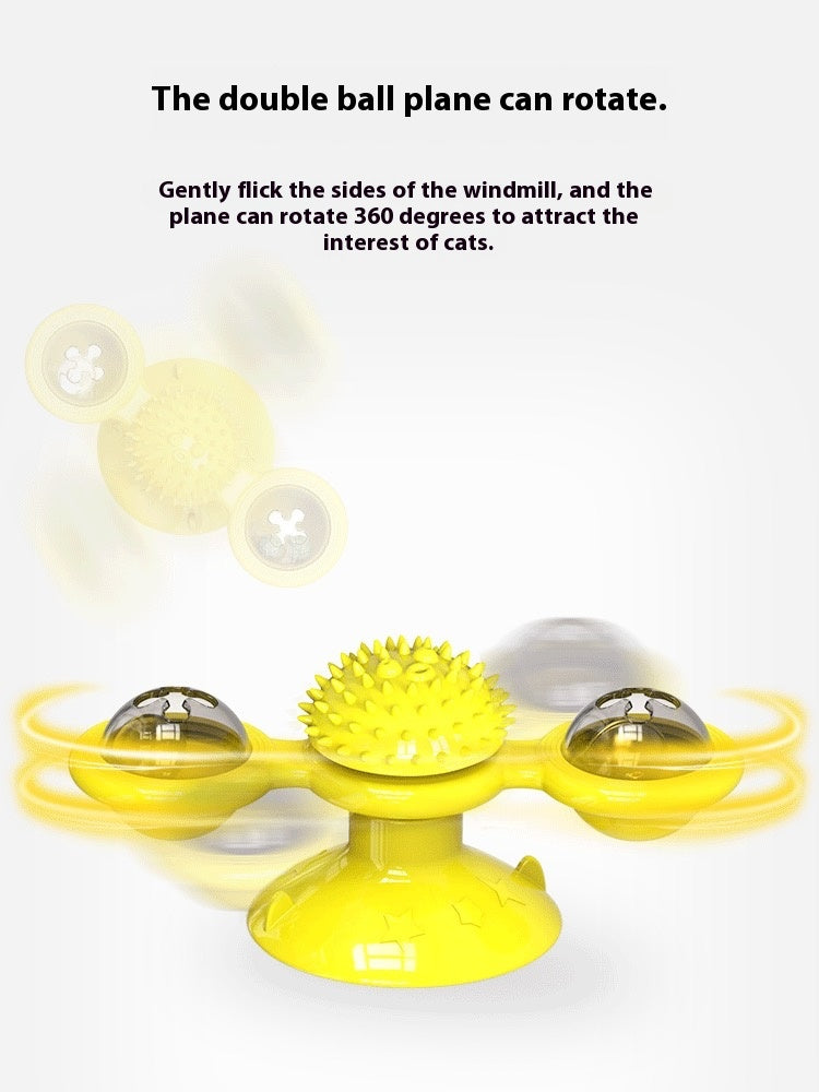 Premium Interactive Cat Toy Set with Rotating Disk and Teasers