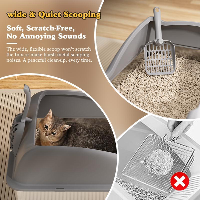 Premium Large Stainless Steel Cat Litter Box Durable Hygienic