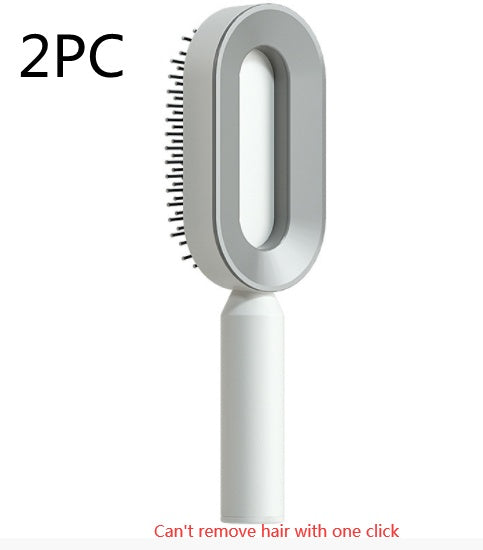 Self Cleaning Hair Brush with Scalp Massage & Detangling