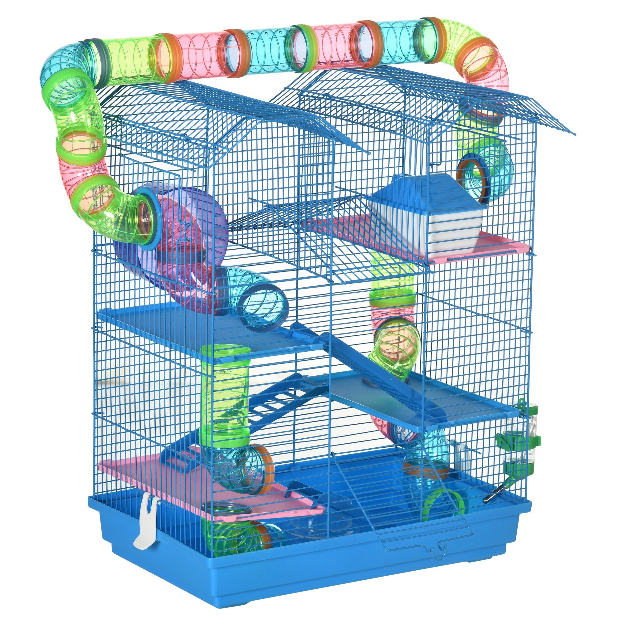 Premium 5 Tier Hamster Cage with Tunnels and Accessories