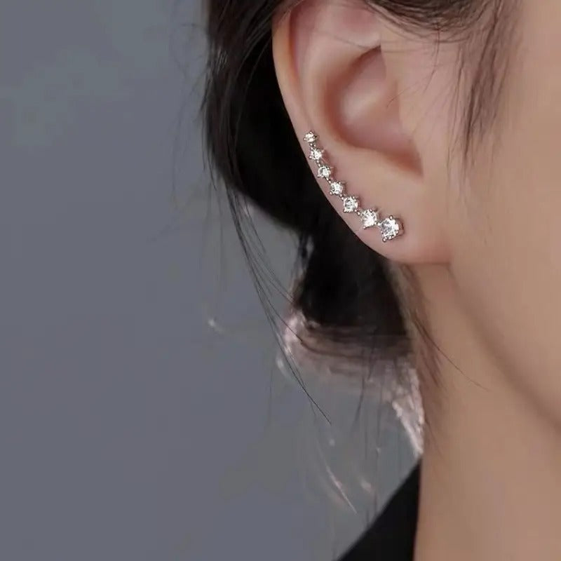 Elegant Shiny Earrings Flowing Luster Stylish Statement Jewelry