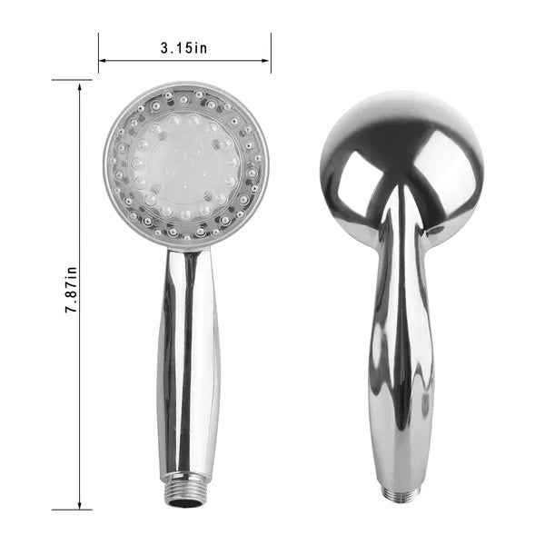 Premium LED Shower Head Handheld Color Changing Hydropower