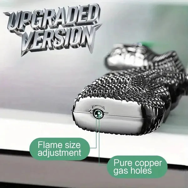 Creative Snake Butane Lighter Windproof Unique Gift Design