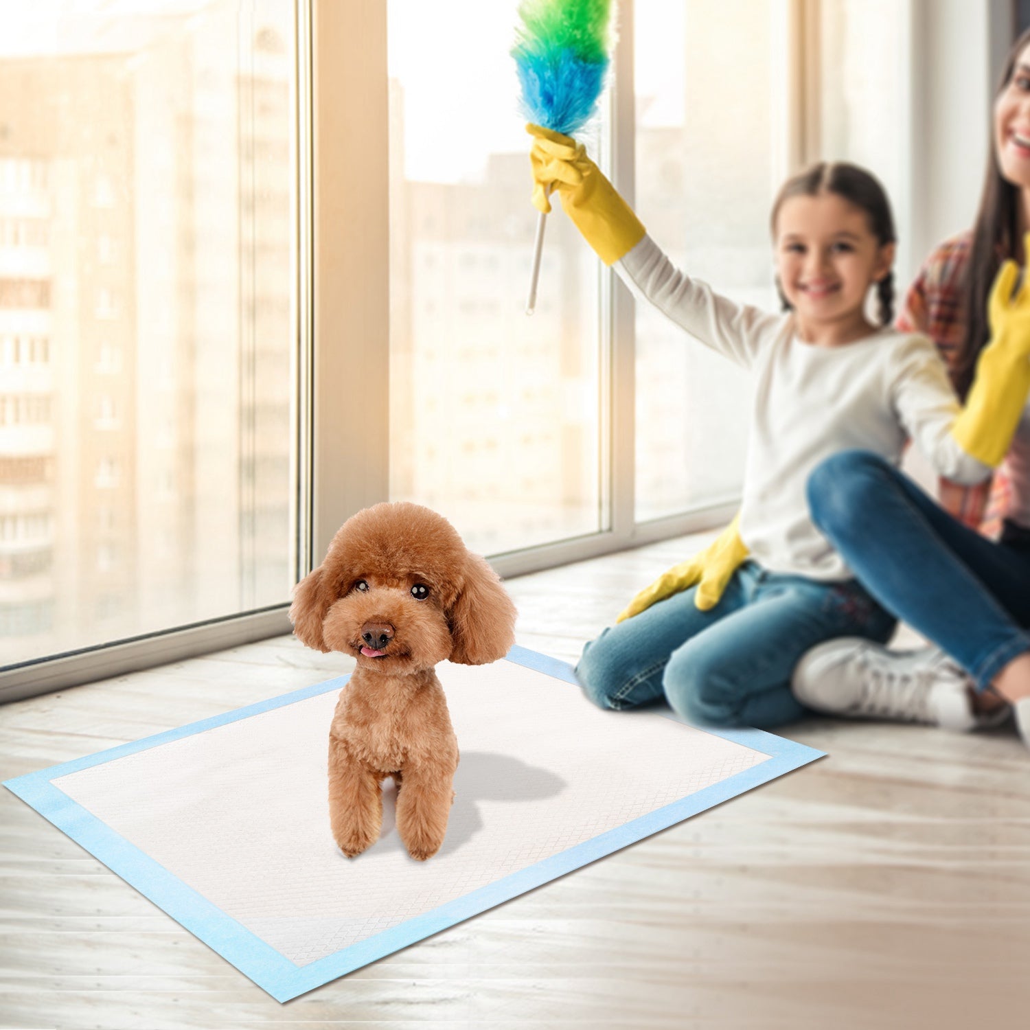 50PCS Dog Training Pads for Puppies and Cats Leak-Proof Design