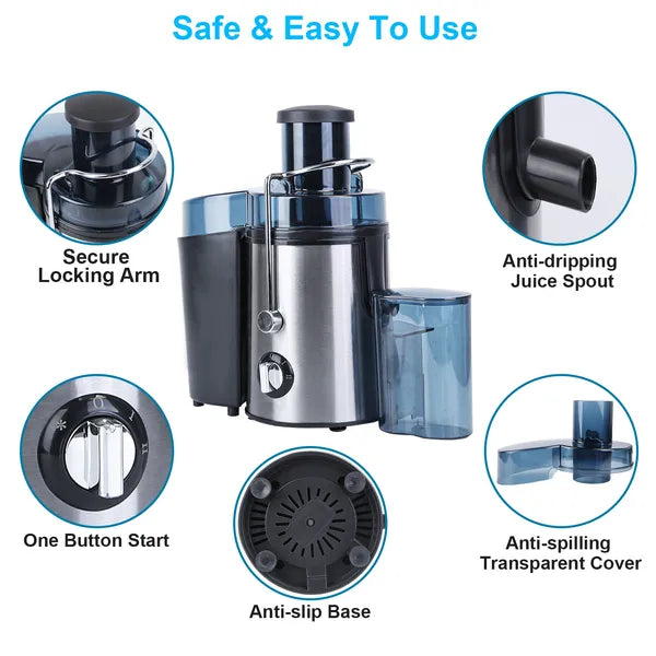1000W Centrifugal Juicer 2 Speed Fruit Vegetable Juice Maker