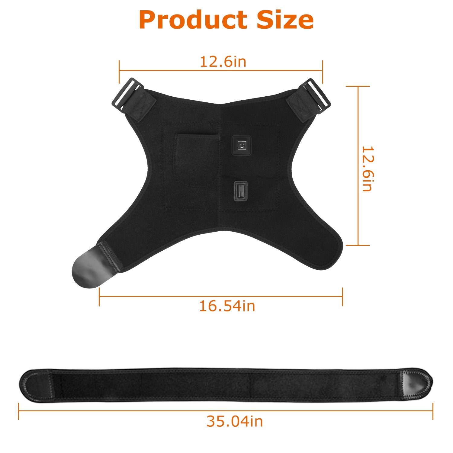 Ultimate Heated Shoulder Brace for Pain Relief & Muscle Recovery