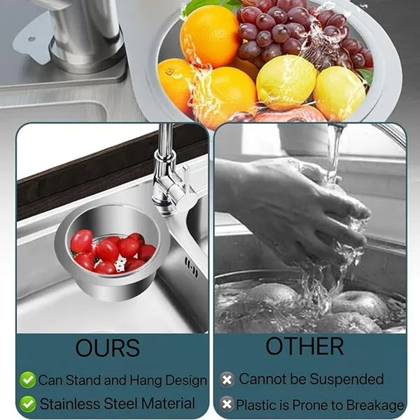 Stainless Steel Swan Sink Strainer Basket Drain Filter