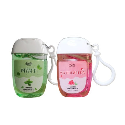 Premium 2Pack Hand Sanitizer Gel Mint Watermelon Travel Hook