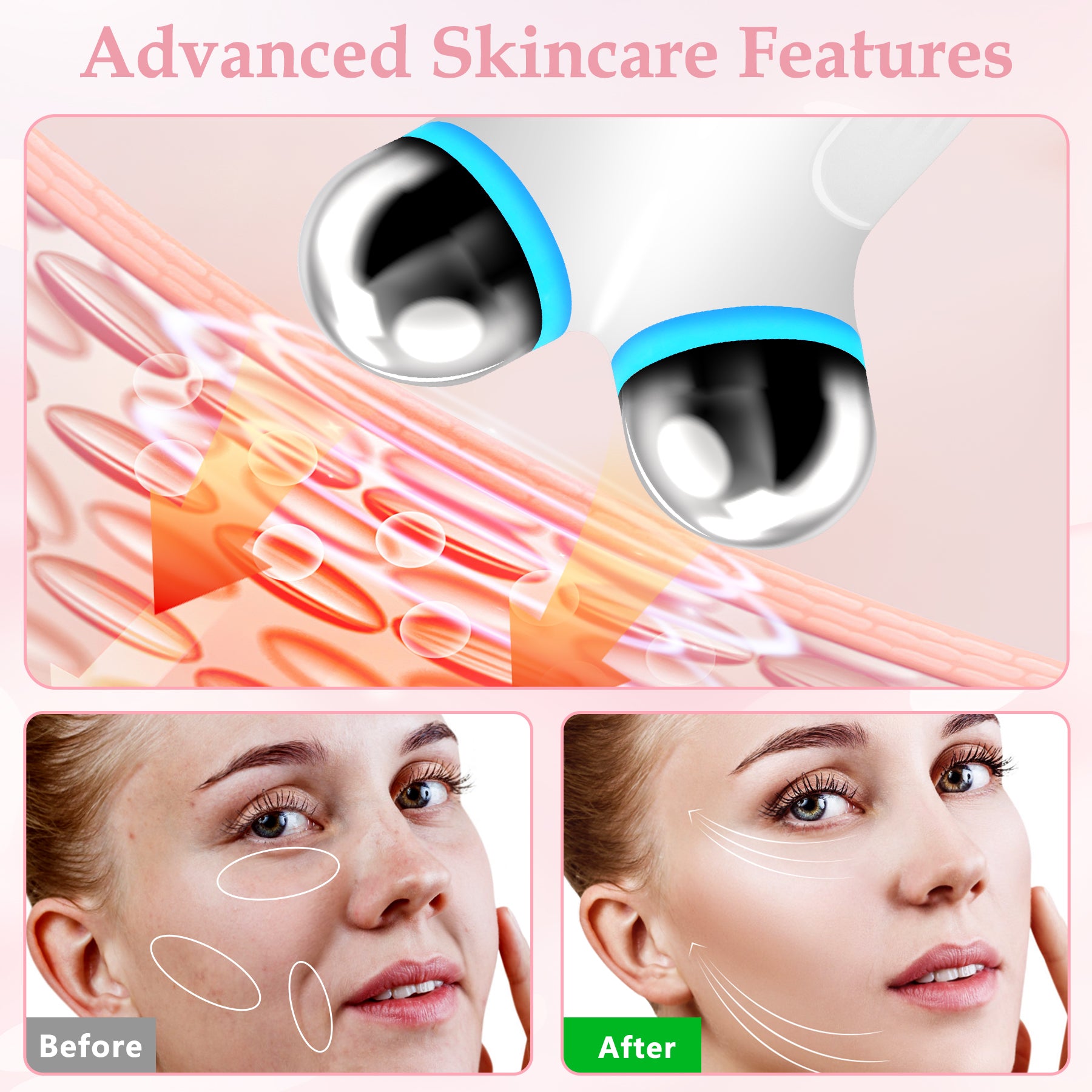 Advanced Microcurrent Facial Device for Anti-Aging & Skin Lift